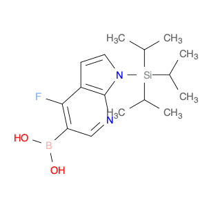 (4-Fluoro-1-[tris(propan-2-yl)silyl]-1h-pyrrolo[2,3-b]pyridin-5-yl)boronic acid