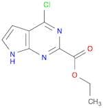 Ethyl 4-​chloro-​1H-​pyrrolo[2,​3-​d]​pyrimidine-​2-​carboxylate