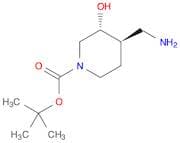 1-​Piperidinecarboxylic acid, 4-​(aminomethyl)​-​3-​hydroxy-​, 1,​1-​dimethylethyl ester, (3R,​4R)…