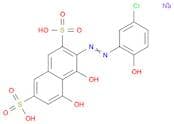 2,7-Naphthalenedisulfonic acid,3-[(5-chloro-2-hydroxyphenyl)azo]-4,5-dihydroxy-, disodium salt