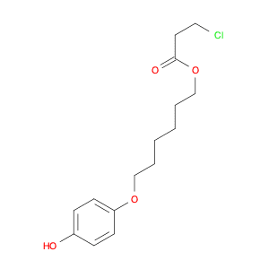 3-Chloropropanoic acid 6-(4-hydroxyphenoxy)hexyl ester