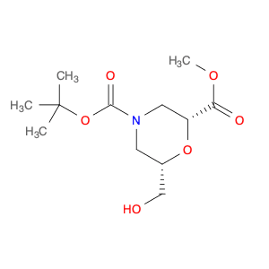 (2R,6S)-4-tert-butyl 2-methyl 6-(hydroxymethyl)morpholine-2,4-dicarboxylate