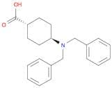Cyclohexanecarboxylic acid, 4-[bis(phenylmethyl)amino]-, trans-