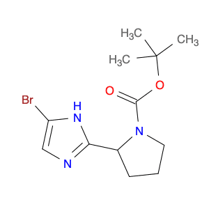 1-Pyrrolidinecarboxylic acid, 2-(5-bromo-1H-imidazol-2-yl)-, 1,1-dimethylethyl ester