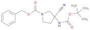 Benzyl 3-{[(tert-butoxy)carbonyl]amino}-3-cyanopyrrolidine-1-carboxylate