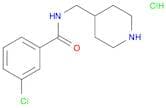3-Chloro-N-(4-piperidinylmethyl)benzamide hydrochloride