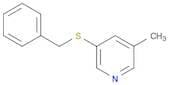 3-Methyl-5-[(phenylmethyl)thio]pyridine