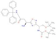Carbamic acid, N-[(1R)-1-[5-[(1S)-1-amino-3-oxo-3-[(triphenylmethyl)amino]propyl]-1,2,4-oxadiazol-…