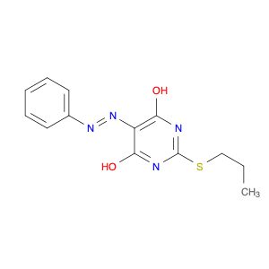 (E)-5-(phenyldiazenyl)-2-(propylthio)pyrimidine-4,6-diol