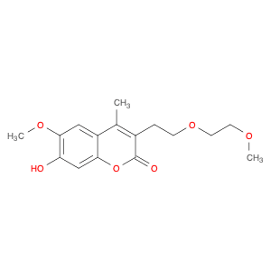 2H-1-benzopyran-2-one, 7-hydroxy-6-methoxy-3-[2-(2-methoxyethoxy)ethyl]-4-methyl-