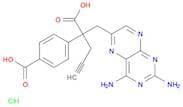 4-{1-carboxy-1-[(2,4-diaminopteridin-6-yl)methyl]but-3-yn-1-yl}benzoic acid hydrochloride