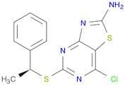 Thiazolo[4,5-d]pyrimidin-2-amine, 7-chloro-5-[[(1S)-1-phenylethyl]thio]-