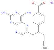 sodium 4-[1-(2,4-diaminopteridin-6-yl)pent-4-yn-2-yl]benzoate