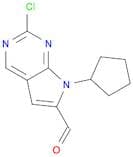 2-Chloro-7-cyclopentyl-7H-pyrrolo[2,3-d]pyrimidine-6-carbaldehyde