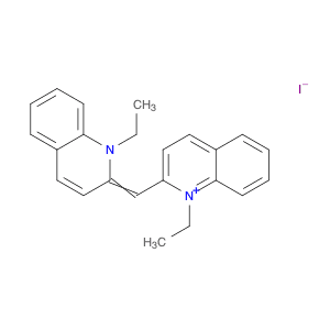 Quinolinium, 1-ethyl-2-[(1-ethyl-2(1H)-quinolinylidene)methyl]-, iodide