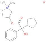 Pyrrolidinium, 3-[(cyclopentylhydroxyphenylacetyl)oxy]-1,1-dimethyl-,bromide