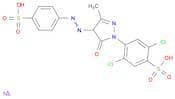 Benzenesulfonic acid,2,5-dichloro-4-[4,5-dihydro-3-methyl-5-oxo-4-[(4-sulfophenyl)azo]-1H-pyrazol-…