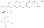 D-Glucitol, 1,5-anhydro-1-C-[4-chloro-3-[(4-ethoxyphenyl)methyl]phenyl]-, (1S)-, compd. with (2S)-…
