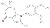 1-(3,4-Dimethoxyphenyl)-2,6,6-trimethyl-4,5,6,7-tetrahydro-1H-indol-4-one