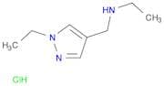 N-[(1-ethyl-1H-pyrazol-4-yl)methyl]ethanamine hydrochloride