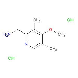 [(4-methoxy-3,5-dimethyl-2-pyridinyl)methyl]amine dihydrochloride