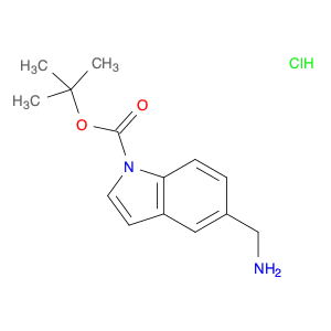 tert-Butyl 5-(aminomethyl)-1H-indole-1-carboxylate hydrochloride