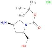 tert-butyl (2R,4R)-4-amino-2-(hydroxymethyl)-1-pyrrolidinecarboxylate hydrochloride