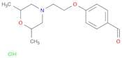 4-(2-(2,6-Dimethylmorpholino)ethoxy)benzaldehyde hydrochloride