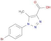 1-(4-Bromophenyl)-5-methyl-1H-1,2,3-triazole-4-carboxylic acid