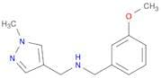 N-(3-METHOXYBENZYL)-N-[(1-METHYL-1H-PYRAZOL-4-YL)METHYL]AMINE
