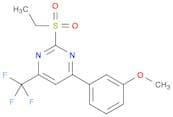 2-(Ethylsulfonyl)-4-(3-methoxyphenyl)-6-(trifluoromethyl)pyrimidine