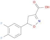 5-(3,4-Difluorophenyl)-4,5-dihydroisoxazole-3-carboxylic acid