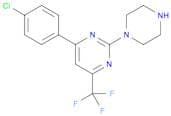 4-(4-chlorophenyl)-2-piperazin-1-yl-6-(trifluoromethyl)pyrimidine