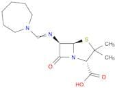 (2S,5R,6R)-6-(azepan-1-ylmethylideneamino)-3,3-dimethyl-7-oxo-4-thia-1-azabicyclo[3.2.0]heptane-2-…