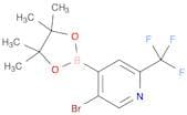 5-bromo-4-(tetramethyl-1,3,2-dioxaborolan-2-yl)-2-(trifluoromethyl)pyridine