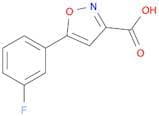 5-(3-fluorophenyl)-1,2-oxazole-3-carboxylic acid