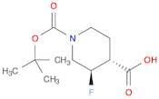 Rel-(3R,4R)-1-[(Tert-Butoxy)Carbonyl]-3-Fluoropiperidine-4-Carboxylic Acid