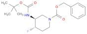 rel-benzyl (3R,4R)-3-{[(tert-butoxy)carbonyl]amino}-4-fluoropiperidine-1-carboxylate