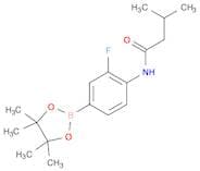 N-[2-fluoro-4-(tetramethyl-1,3,2-dioxaborolan-2-yl)phenyl]-3-methylbutanamide