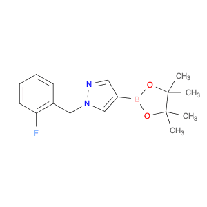 1-[(2-fluorophenyl)methyl]-4-(tetramethyl-1,3,2-dioxaborolan-2-yl)-1H-pyrazole