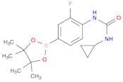 3-cyclopropyl-1-[2-fluoro-4-(tetramethyl-1,3,2-dioxaborolan-2-yl)phenyl]urea