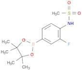 N-[2-fluoro-4-(tetramethyl-1,3,2-dioxaborolan-2-yl)phenyl]methanesulfonamide