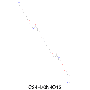 N1,N19-Bis(3-(2-(2-(3-aminopropoxy)ethoxy)ethoxy)propyl)-4,7,10,13,16-pentaoxanonadecane-1,19-diam…
