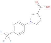 1-[4-(Trifluoromethyl)phenyl]pyrrolidine-3-carboxylic acid
