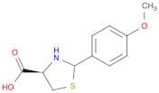 4-Thiazolidinecarboxylic acid, 2-(4-methoxyphenyl)-, (4R)-