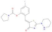[5-Fluoro-2-[(Z)-(2-hexahydropyridazin-1-yl-4-oxo-thiazol-5-ylidene)methyl]phenyl] pyrrolidine-1-c…