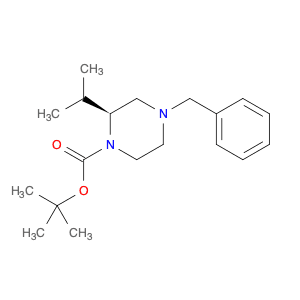 tert-Butyl (2S)-4-benzyl-2-isopropyl-piperazine-1-carboxylate