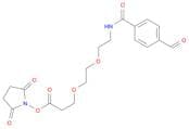 2,5-Dioxopyrrolidin-1-yl 3-(2-(2-(4-formylbenzamido)ethoxy)ethoxy)propanoate