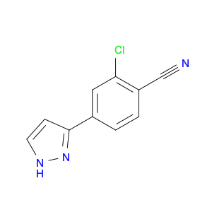 2-Chloro-4-(1H-pyrazol-5-yl)benzonitrile