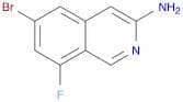 6-bromo-8-fluoroisoquinolin-3-amine